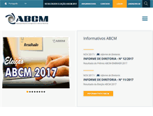 Tablet Screenshot of abcm.org.br